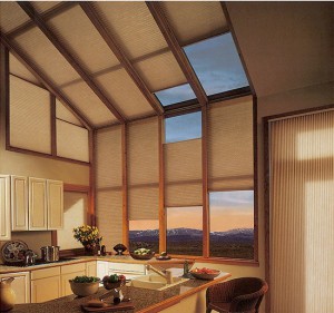 beautiful custom specialty shades by Benjamin Draperies