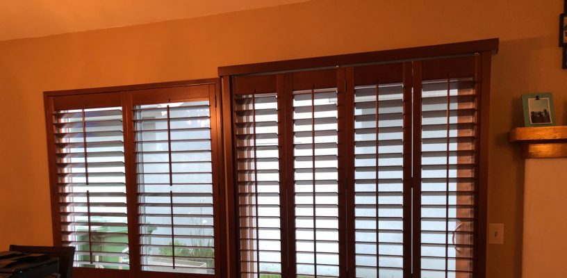 Stained Wood Shutters